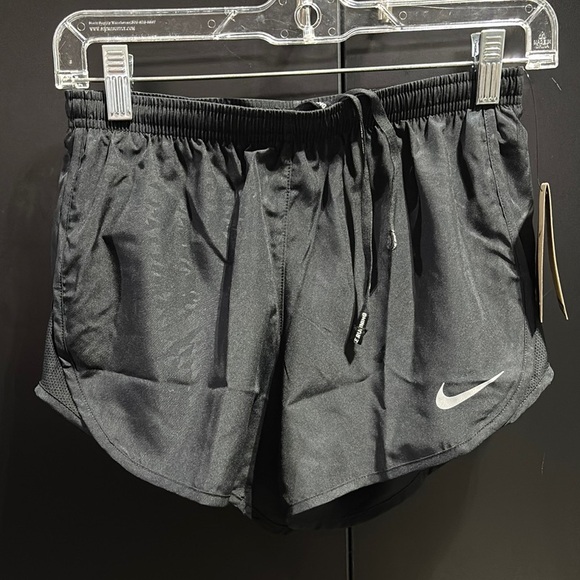 Nike Dri-Fit Running Shorts,panty lined,back zipper,elastic drawstring waist - Picture 1 of 12